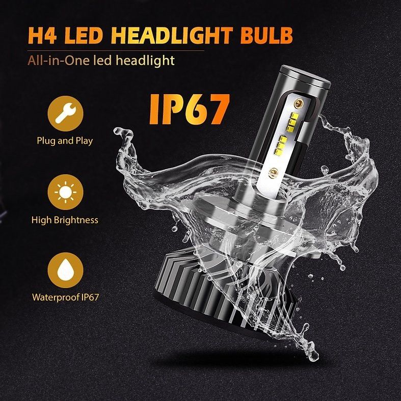 products/702/led sijalice h4 za auto.jpg - H4 SET PHI ZES chip 8000LM - SREDNJE*DUGO - Xenon Svetla Beograd